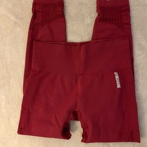 Gymshark Deep Red leggings